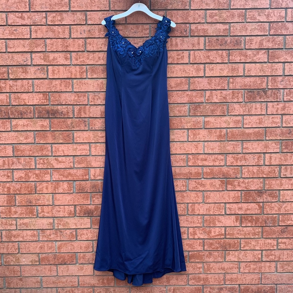 Cameron Blake long navy dress